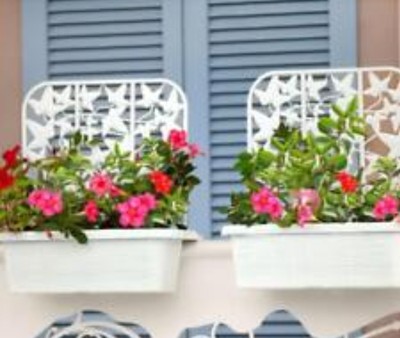 Rail Planters Set Of 2 (flowers Not Included) 
