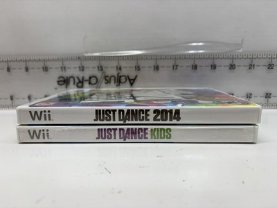 Nintendo Wii Just Dance 2014 + Just Dance Kids 2 Game Lot Tested Complete