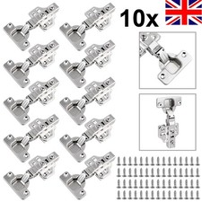 10X Quality Full Overlay 35mm Soft Close Hinges Kitchen Cabinet Cupboard Door UK