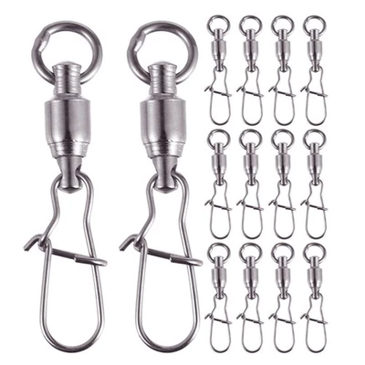 100 Pcs Angelfasswirbel Zum Meeresfischen Angeln Angelausrüstung - Bild 1 von 4