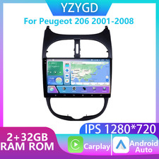 Multimedia For Peugeot 206 2001-2008 Radio Car Gps Navi Carplay Stereo Video Bt