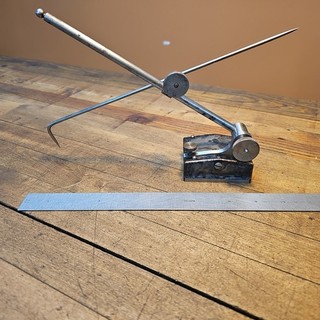 Vintage STARRETT Surface Gauge Indicator Holder Setup Block HARDENED 10" ☆USA