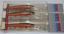Rebel Deep Spoon Bill Vintage Fishing Lure Brown Trout Color! OLD STOCK! 3 Pack!