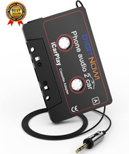 Car Audio Cassette to Aux Adapter 3.5MM Aux Audio Cable Tape Player...