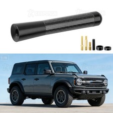 For Ford Bronco 2021-2026 Black 3inch Short Black Antenna Mast Radio Amfm