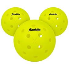 Franklin Sports Pickleball-x Performance 40 Outdoor Balls-Optic Yellow