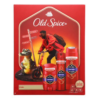 Old Spice Captain Deostick 50ml Deospray 150ml Duschgel 250ml 