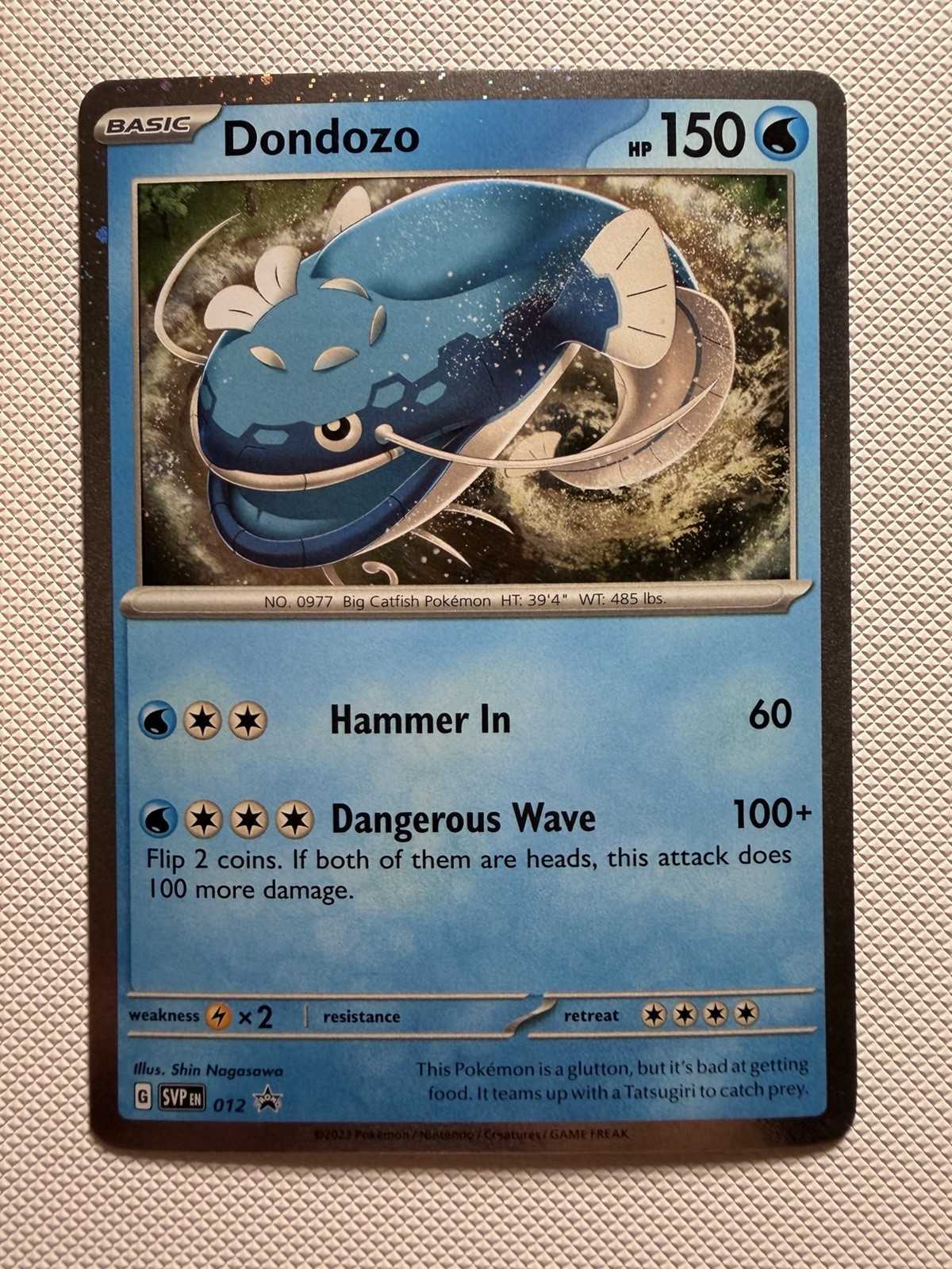 Dondozo SVP012 Cosmos Holo Black Star Promo Scarlet & Violet Pokemon
