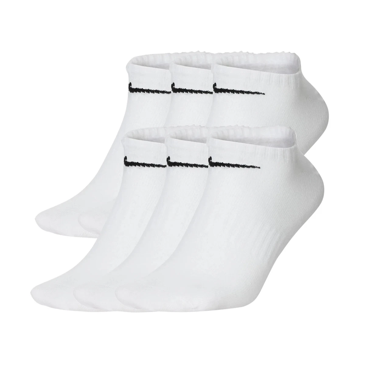 NIKE Unisex 6er Pack Sneaker Sportsocken - Everyday, Lightweight No Show, ein...