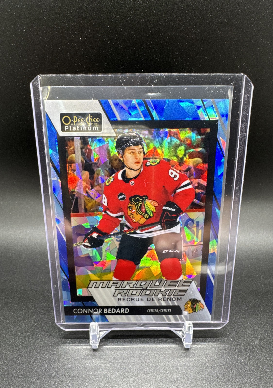 2023-24 O-Pee-Chee Platinum Marquee Connor Bedard #201 Blue Fragments 125 (RC)