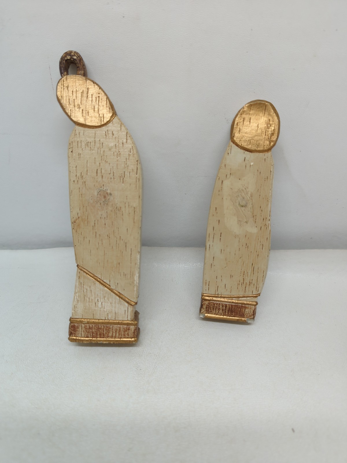 10 Piece Christmas Nativity Set Wood Look Resin With Magnets Includes Star 7" T