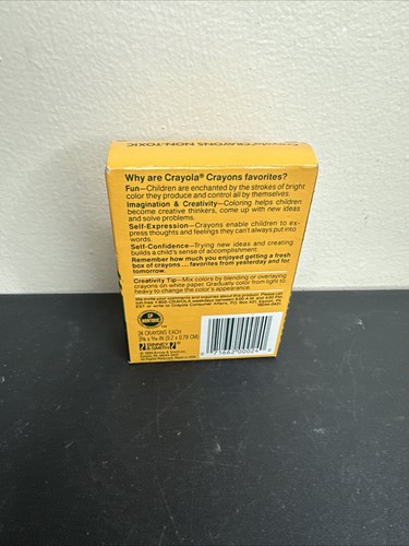 Vintage Crayola Crayons 24 Binney Smith Made in USA New in Original Box - Picture 2 of 3