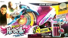 Nerf Rebelle Star Shot Crossbow w Targeting Light Competition Target Darts B26