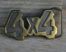 Vintage 4X4 Brass Buckle Truck Offroad