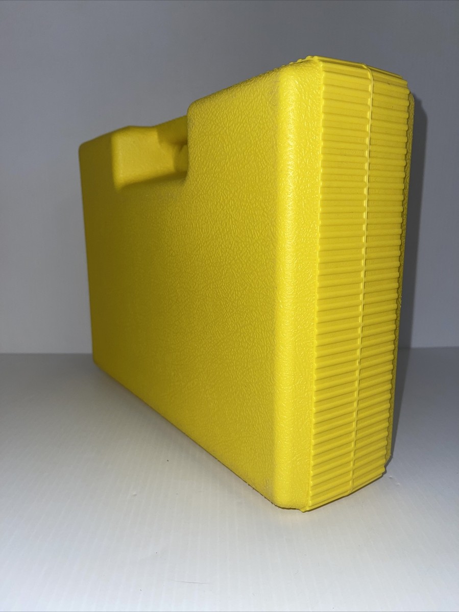 Vintage K'NEX Yellow Box Hard Carrying Carry Case Organizer 1997 K