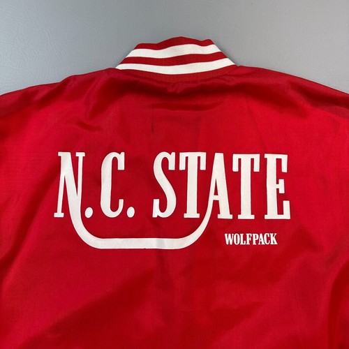 Vintage NC State Wolfpack Jacket Mens Medium Red Swingster Bomber USA Made 70s - Picture 11 of 17