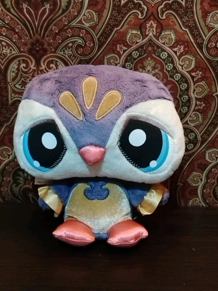 Littlest Pet Shop Sassiest Penguin 7" brinquedo de pelúcia animal 2008 roxo (C - Imagem 2 de 4