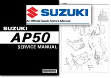 Suzuki AP50 Scooter Workshop Service Shop Manual AP 50 1995 1996 1997 1998 - USB