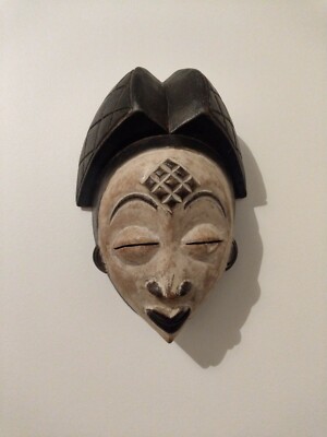 Masque Punu ART AFRICAIN ANCIEN TRIBAL PREMIER