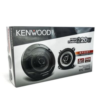 Kenwood KFC-1066S 220 W Max 4'' 2-Way 4 Ohms Stereo Car Audio Coaxial Speakers