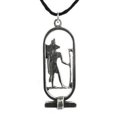 Anubis Pendant 2'' NEW Pewter Egyptian God of the Dead Mystic Nile - US Made!