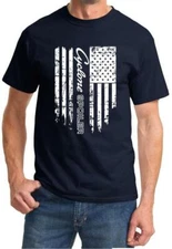 Mercury Cyclone Spoiler Patriotic Flag Design Tshirt NEW