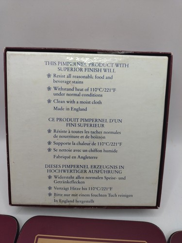 Pimpernel John Hinde Set Of 5 Classic Design Square Coasters - Picture 3 of 7