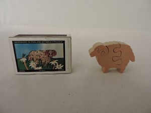 Aries Ram Monkey Puzzle Made in England Natural Wood with Box