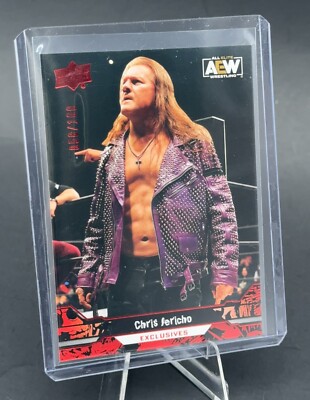 2023 Upper Deck AEW All Elite Wrestling Exclusives Red #59 Chris Jericho 58/100