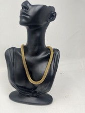 Edle Schlauchkette Goldton 70er Retro Vintage Colier Vergoldet