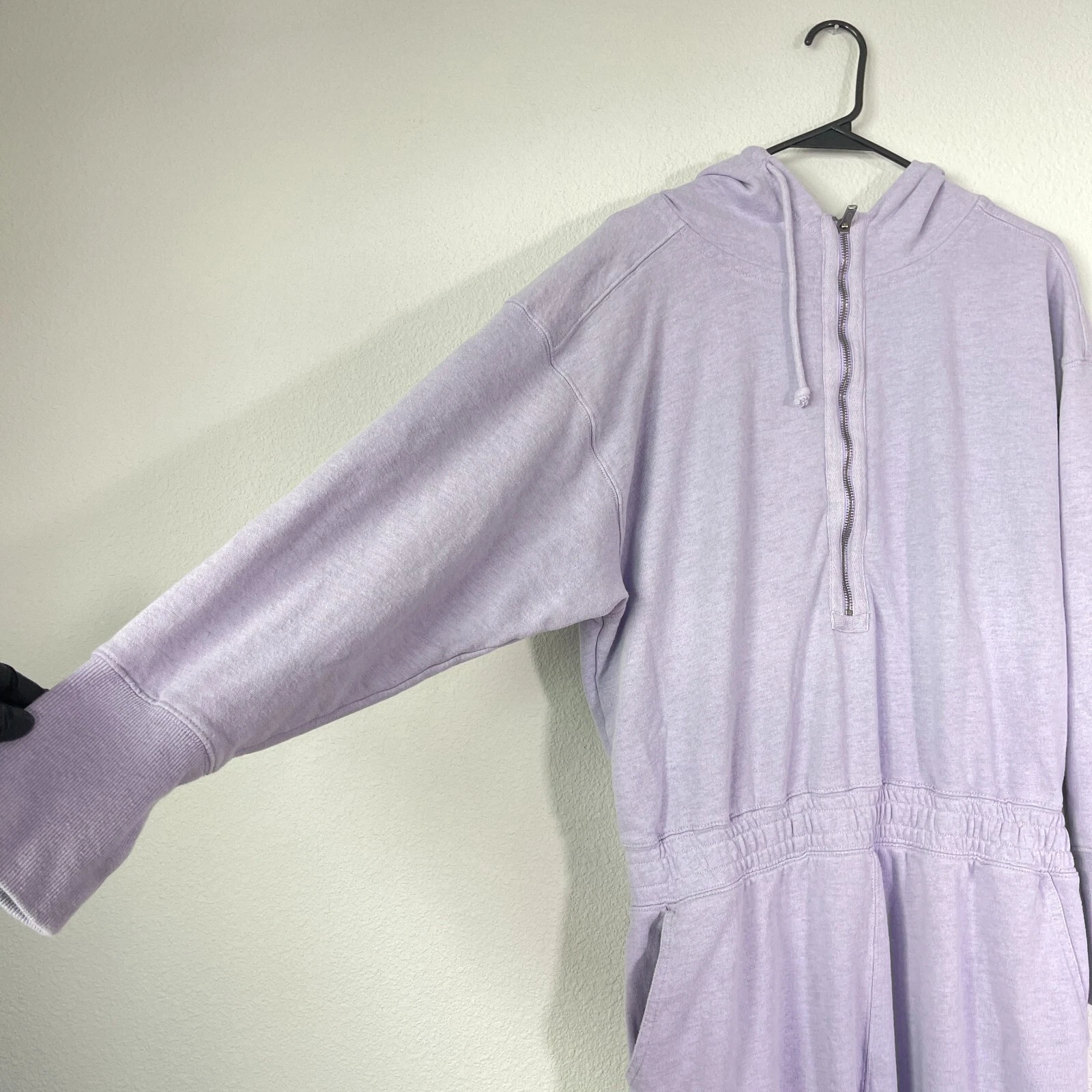 free-people-movement training day coveralls hooded relaxed 