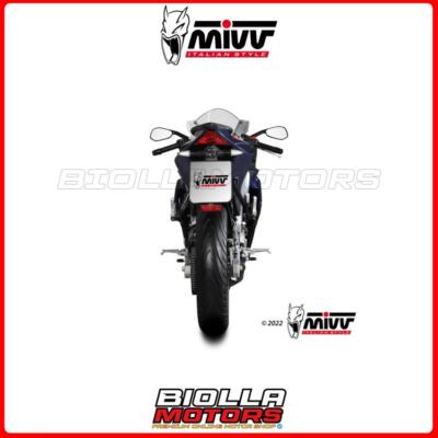 KOMPLETTER AUSPUFF MIVV DELTA RACE APRILIA RS 125 125 2022- SCHWARZ ORIGINAL A.018.