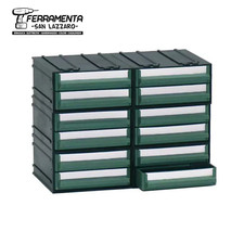 CASSETTIERA PORTA MINUTERIA MOBIL PLASTIC modello B in plastica 12 CASSETTI