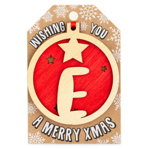 Personalised Wooden Name Hanging Christmas Tree Bauble Decoration Xmas Gift - Picture 66 of 201