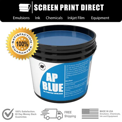 ECOTEX® SCREEN PRINT DIRECT Ecotex® AP-Blue All Purpose Ready to Use Screen Printing Emulsion - Gallon 128oz