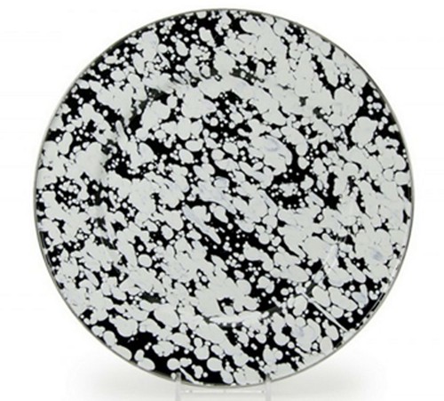 Golden Rabbit Enamelware 10.5" Dinner Plate Stainless Steel Rim, 9 Color Choices - Picture 10 of 10
