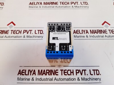 Mtl-Measurement Technology Mtl 2211 2-Channel IS-Input Switch Operated Relay