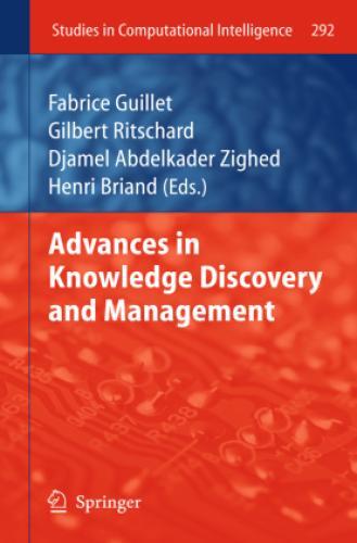 Thumbnail - Advances In Knowledge Discovery And Management 1900