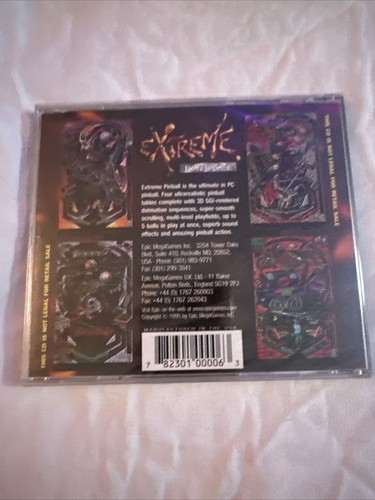 Extreme Pinball Brand New Game Sealed PC 1995 With Manual Epic Games - Picture 3 of 5