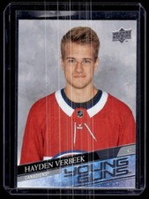 2020-21 Upper Deck Extended Series Young Guns Hayden Verbeek Rookie #714