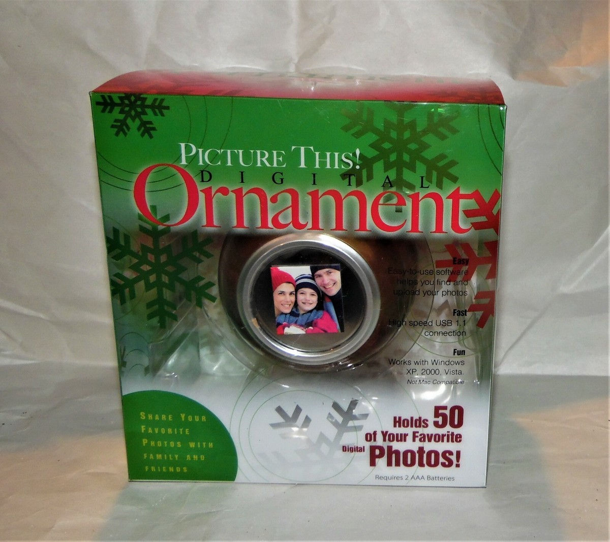 Picture This Digital Ornament Holds 50 Photos NIB | eBay