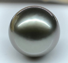 Huge 15mm natural south sea genuine black round loose pearl undrilled AAAB