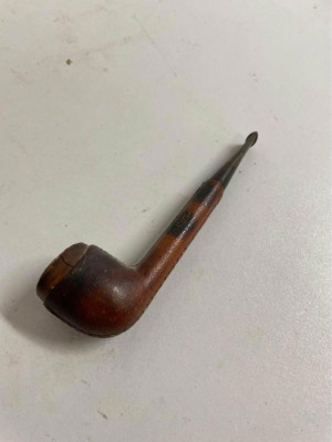 SASIENI - Limited Edition Leather Covered Estate Pipe / Pfeifen made in France