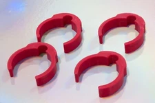 Cable Clips for Roland V-Drum MDS & Yamaha 4pcs Single Channel Frame Clips Red.