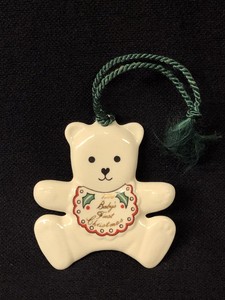 belleek baby's first christmas ornament