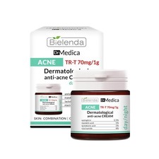 Bielenda Dr Medica Acne Face Cream For Oily Acne Prone Skin tightens pores, 50ml
