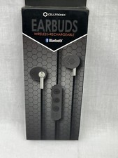 NEW Celltronix Bluetooth Wireless Earbuds Rechargeable NEW Black