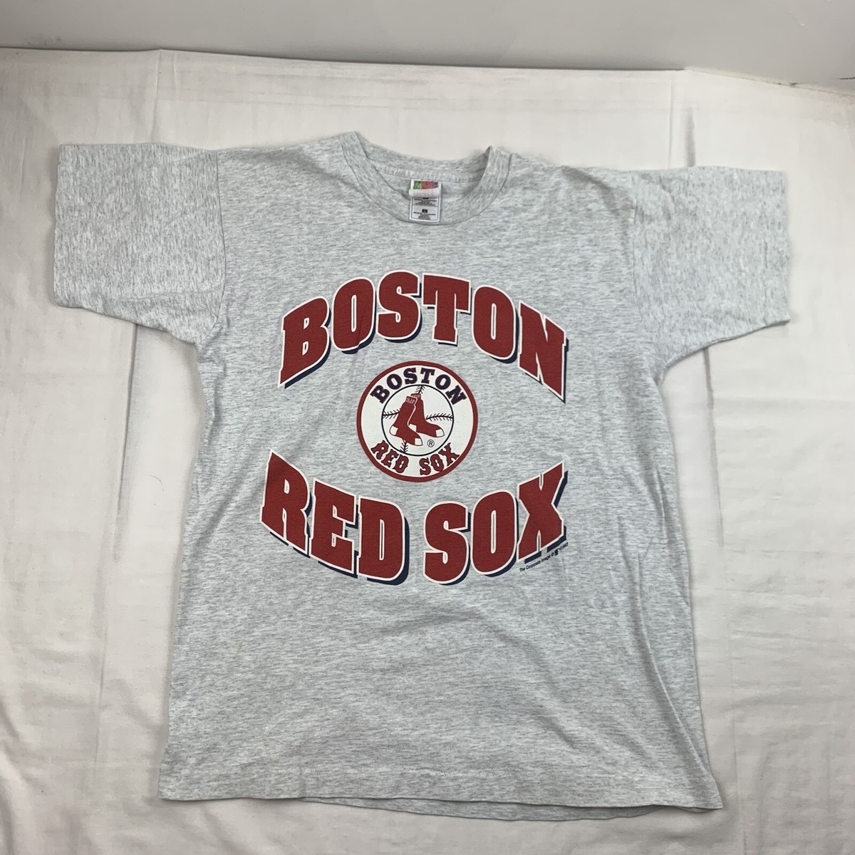 Vintage Boston Red Sox Shirt Adult Large Gray Baseball MLB Sports