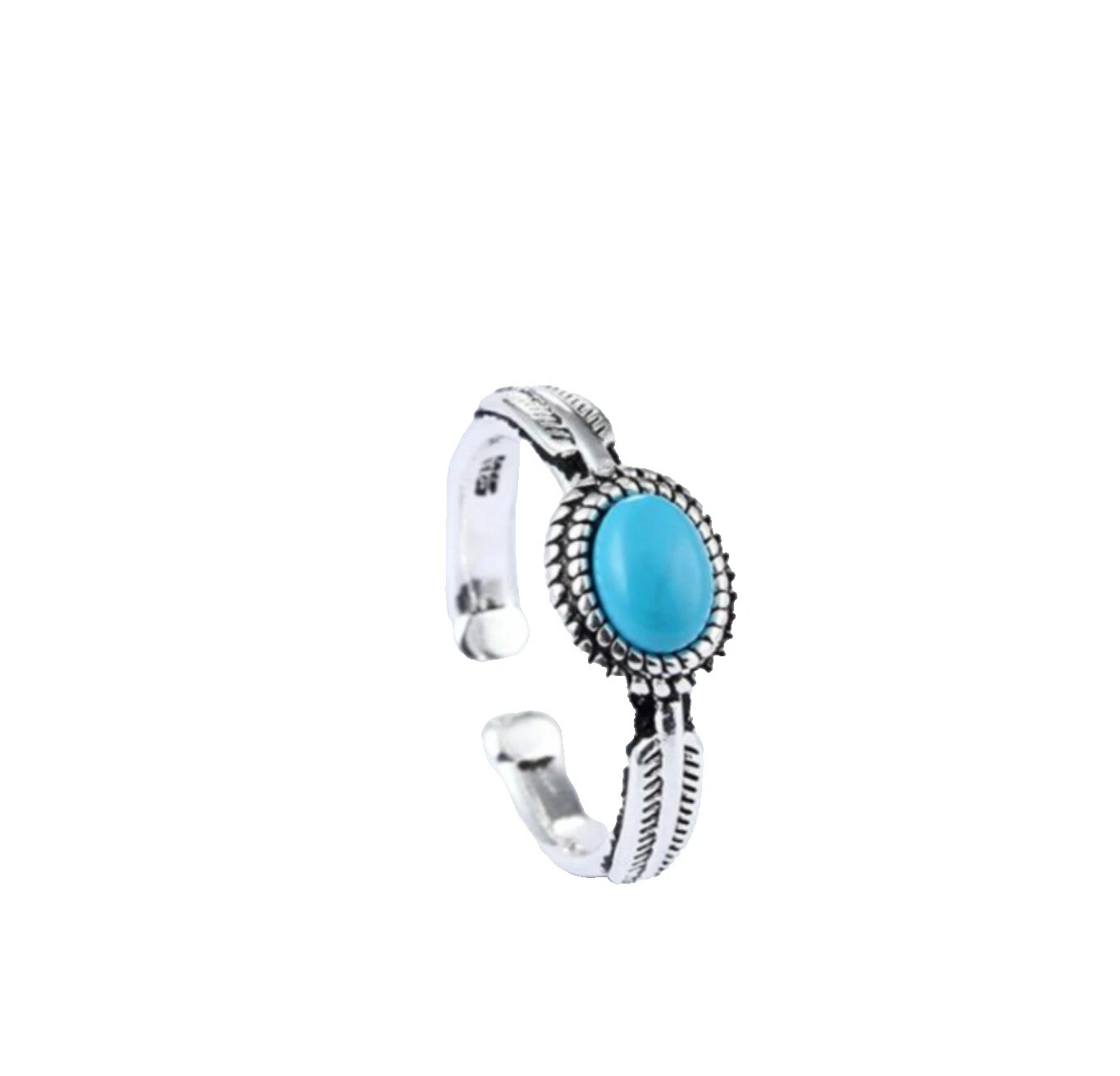 Turquoise Enamel White Gold Fashion Jewelry