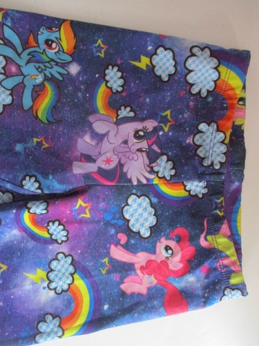 MY LITTLE PONY child 6-6X GIRLS STRETCH PANTS leggings PULL ON galaxy stars - Picture 2 of 4